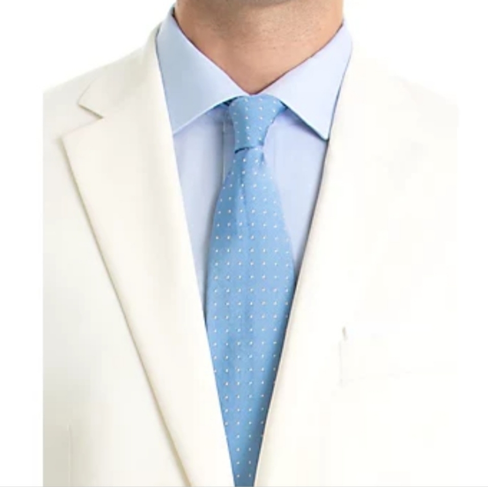 Ralph Lauren off white/ ivory straight suit coat 40 long